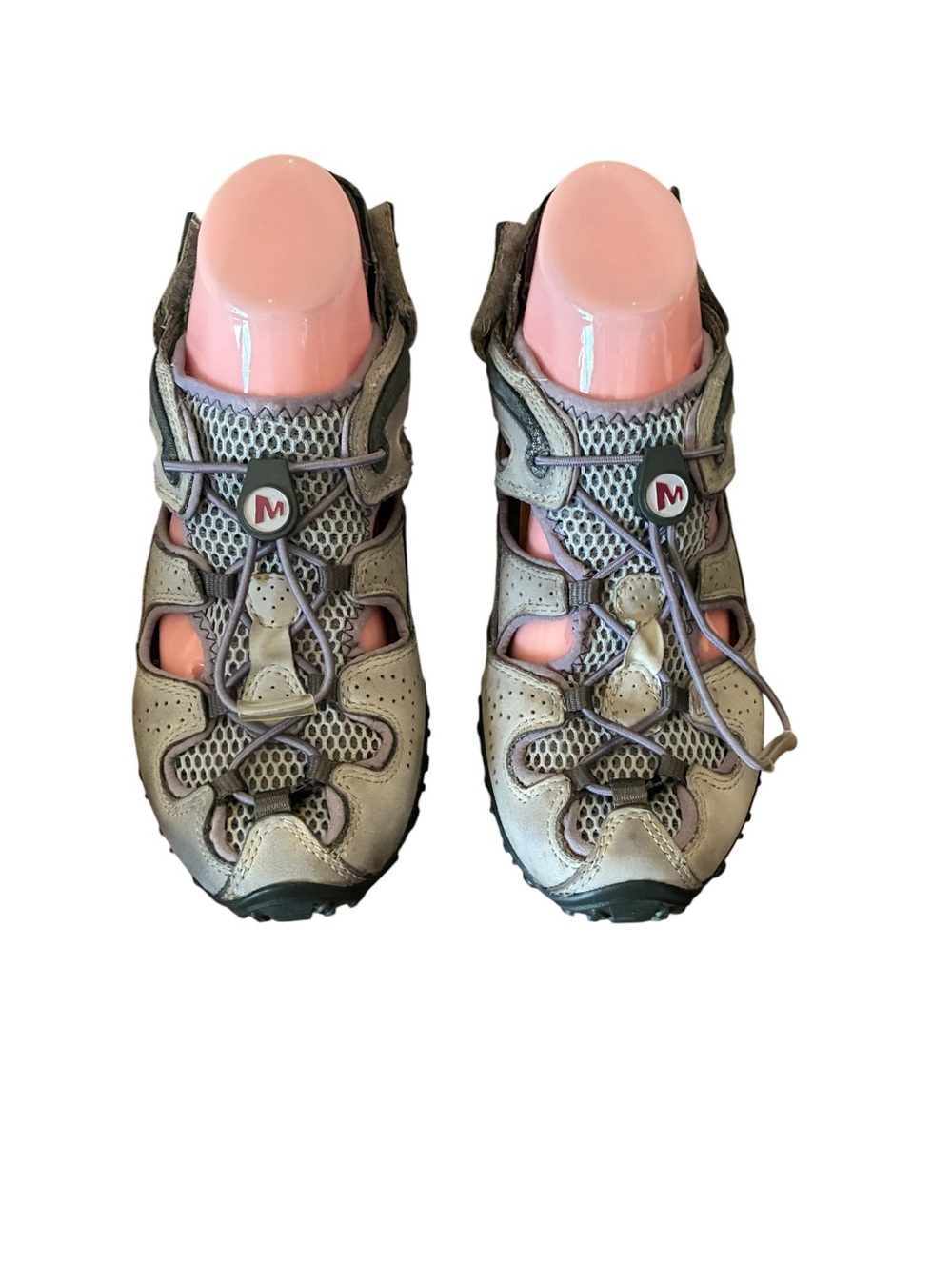 Merrell Women's Gray and Pink Hybrid Hiking Sandals - Picture 7 of 15